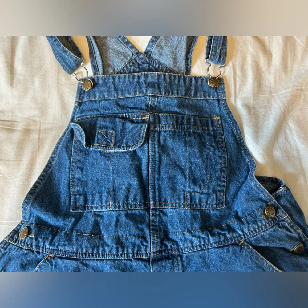 Code One Denim Short Overalls - Picture 4 of 5